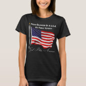 Trotse dochter van een Amerikaanse luchtmachtveter T-shirt (Voorkant)