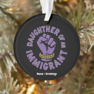 Trotse dochter van een immigrant die erfgoed omarm ornament