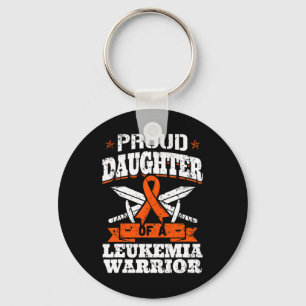 Trotse dochter van een Leukemia Warrior Awareness Sleutelhanger