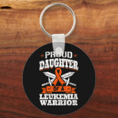 Trotse dochter van een Leukemia Warrior Awareness Sleutelhanger (Voorkant)