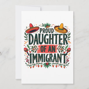 Trotse dochter van een Mexicaanse immigrant Aankondiging