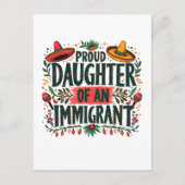 Trotse dochter van een Mexicaanse immigrant Briefkaart (Voorkant)