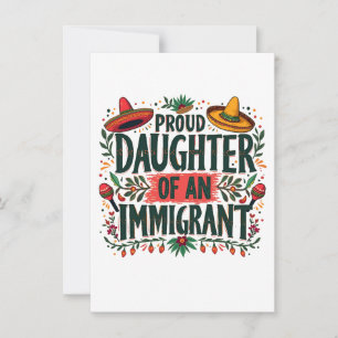 Trotse dochter van een Mexicaanse immigrant Kaart