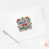 Trotse dochter van een Mexicaanse immigrant Vierkante Sticker (Envelop)