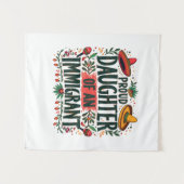 Trotse dochter van een Mexicaanse immigrant Wandkleed (Voorkant (horizontaal))