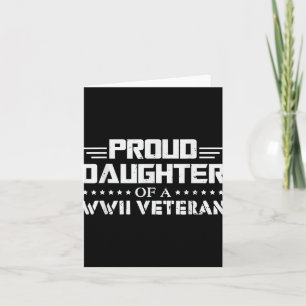 Trotse Dochter Van Een Oorlogsveteraan Uit Ww2 Gep Kaart