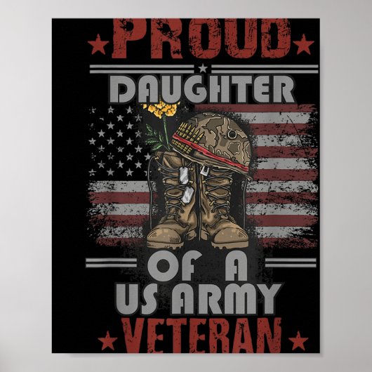 Trotse dochter van een veteraan uit het Amerikaans Poster (Voorkant)