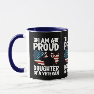 Trotse Dochter Van Een Veteranen Patriottische Mil Mok