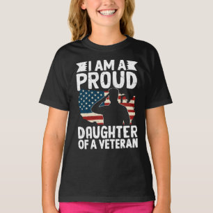 Trotse Dochter Van Een Veteranen Patriottische Mil T-shirt