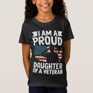 Trotse Dochter Van Een Veteranen Patriottische Mil T-shirt