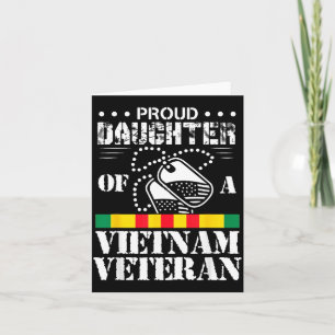 Trotse Dochter Van Een Vietnam Veteraan Kaart