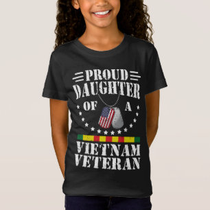Trotse Dochter Van Een Vietnam Veteraan Patriottis T-shirt