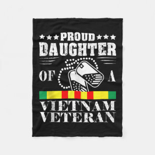 Trotse dochter van een Vietnam Veteran Memorial Da Fleece Deken