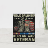 Trotse dochter van Koreaanse Oorlogsveteraan Ameri Kaart (Voorkant)