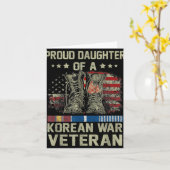 Trotse dochter van Koreaanse Oorlogsveteraan Ameri Kaart (Gele Bloem)