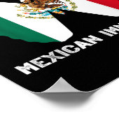 Trotse dochter van Mexicaanse immigranten Latino A Poster (Hoek)