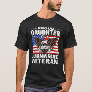 Trotse dochter van onderzeeër veteraan Patriottisc T-shirt