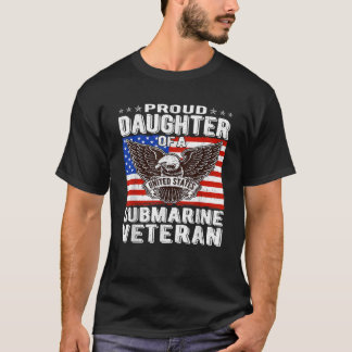 Trotse dochter van onderzeeër veteraan Patriottisc T-shirt