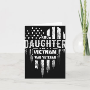 Trotse dochter Vietnam Vet Vader Veteranen Dag Ame Kaart