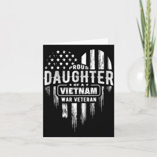 Trotse dochter Vietnam Vet Vader Veterans Day Kaart