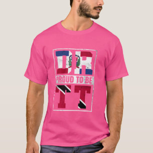 Trotse Dominicaanse Trinidadiaanse Mix Dominicana T-shirt