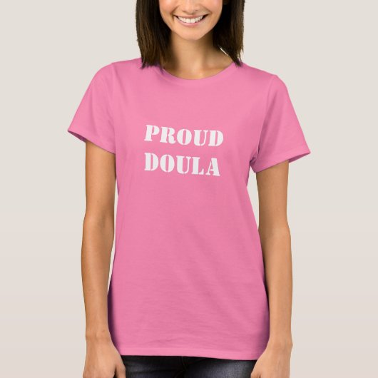 trotse Doula T-Shirt (Voorkant)