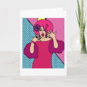 Trotse Drag Queen geïnspireerd Kaart (Voorkant)