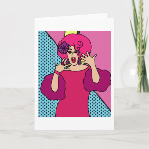 Trotse Drag Queen geïnspireerd Kaart