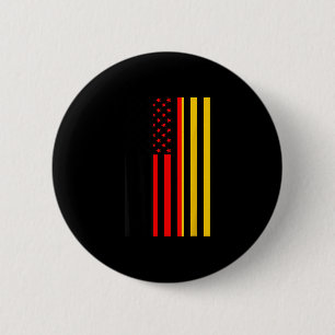 Trotse Duitse Amerikaanse Jongen Meisje Zus Duitse Ronde Button 5,7 Cm