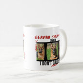 Trotse Duitse herder eigenaar ik bel niet 911, hon Koffiemok (Voorkant rechts)