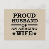 trotse echtgenoot van een geweldige vrouw feestdagenkaart (Voorkant)