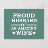 trotse echtgenoot van een geweldige vrouw feestdagenkaart (Voorkant)
