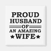 Trotse echtgenoot van een geweldige vrouw magneet (Voorkant)