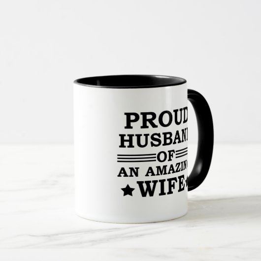 trotse echtgenoot van een geweldige vrouw mok (Voorkant rechts)