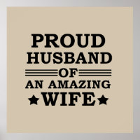 trotse echtgenoot van een geweldige vrouw