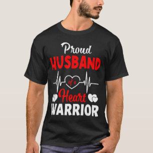 Trotse echtgenoot van een hartkrijger CHD-bewustzi T-shirt