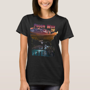Trotse echtgenote van een veteraan van de Verenigd T-shirt