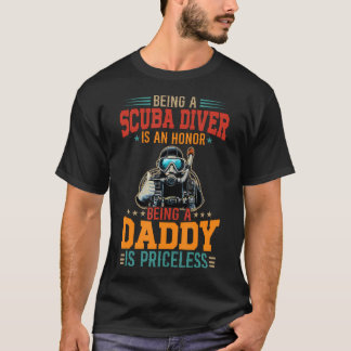 Trotse Een Duiker Zijn Is Een Eer Vader Zijn Is P T-shirt
