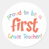 Trotse eerste klas leraar Stickers (Voorkant)