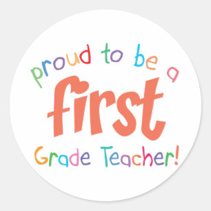 Trotse eerste klas leraar Stickers