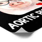 Trotse eigenaar van een aortakleplijden poster (Hoek)