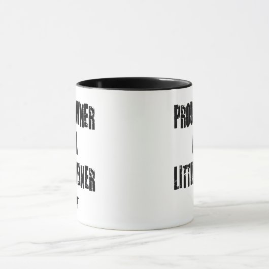 Trotse eigenaar van een kleine Weiner Mok (Midden)