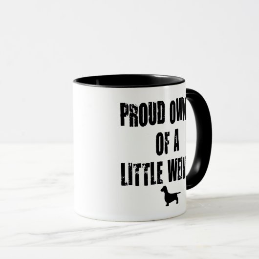 Trotse eigenaar van een kleine Weiner Mok (Voorkant rechts)