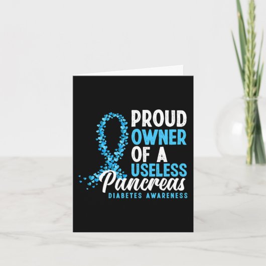 Trotse eigenaar van een nutteloze pancreas T1D leu Kaart (Voorkant)