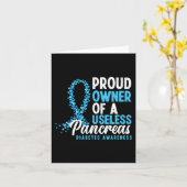 Trotse eigenaar van een nutteloze pancreas T1D leu Kaart (Gele Bloem)