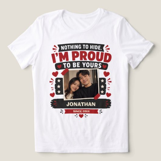 Trotse eigenaar van Yours Custom Tri-Blend Shirt (Design voorkant)