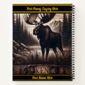 Trotse eland in vredige wildernis notitieboek (Achterkant)