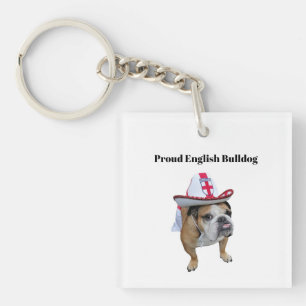 Trotse Engelse Bulldog Sleutelhanger