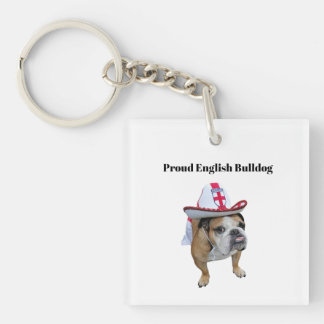 Trotse Engelse Bulldog Sleutelhanger