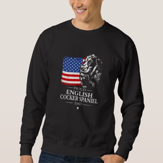 Trotse Engelse Cocker Spaniel Vader Amerikaanse Vl Trui (Voorkant)